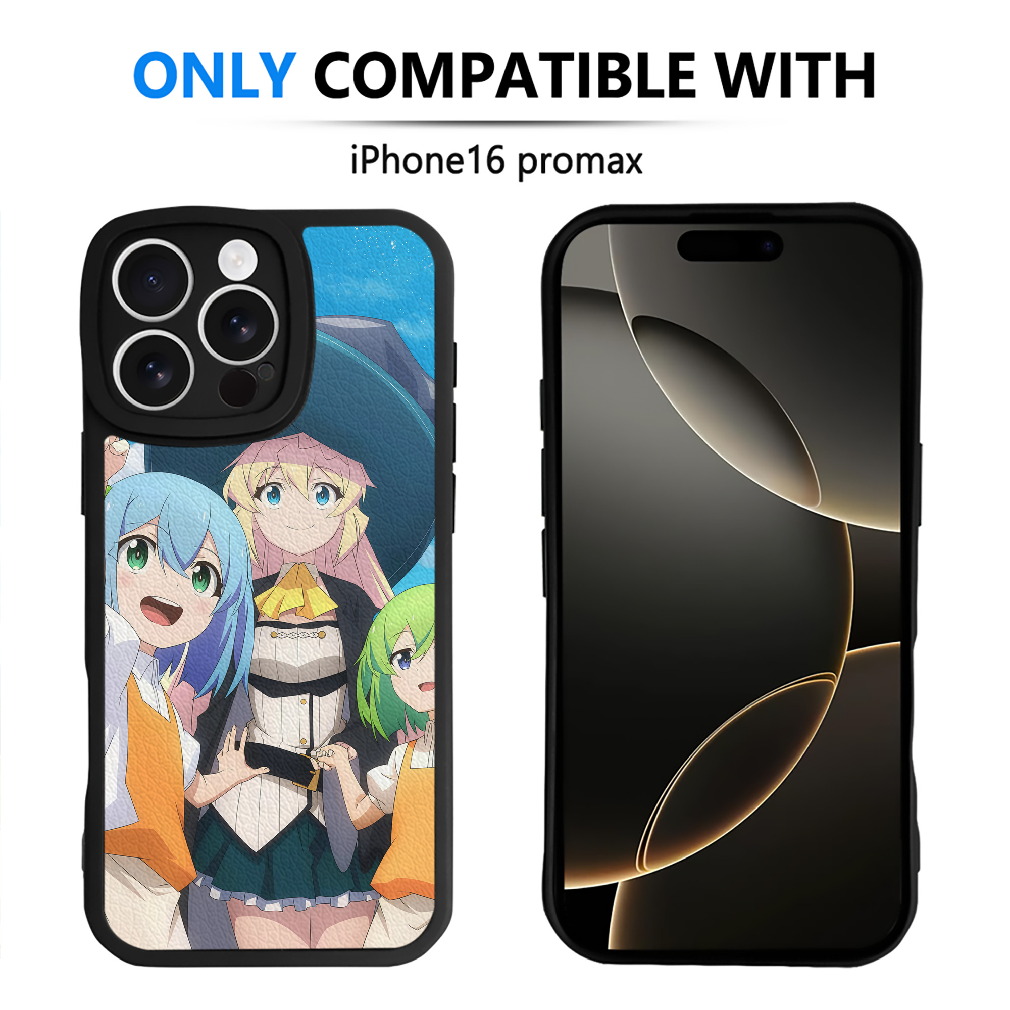 （画像用） 転スラ Regarding Reincarnated to Slime 【iPhone 16シリーズ対応】シリコンスマホケース（レザー調） 材質：シリコン